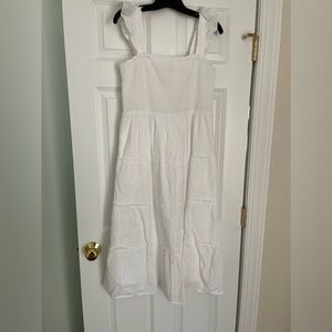 J. Crew Swiss Dot Smocked Dress